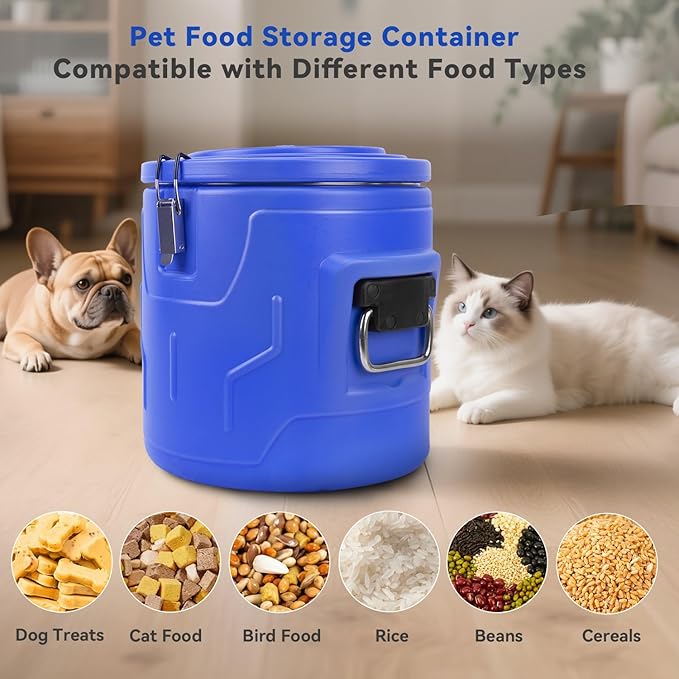 15lb Dog Food Storage Container, Stainless Steel Airtight Pet Food Storage - Image 5