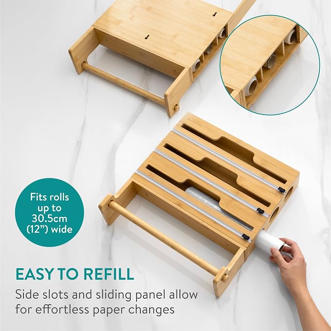 Navaris 4 in 1 Plastic Wrap Dispenser - Image 7