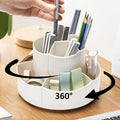 Rotating Desk Organizer, 360° Rotating Pencil Pen Holder by GGIANTGO