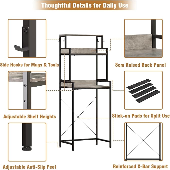 3-Tier Kitchen Bakers Rack - Image 6