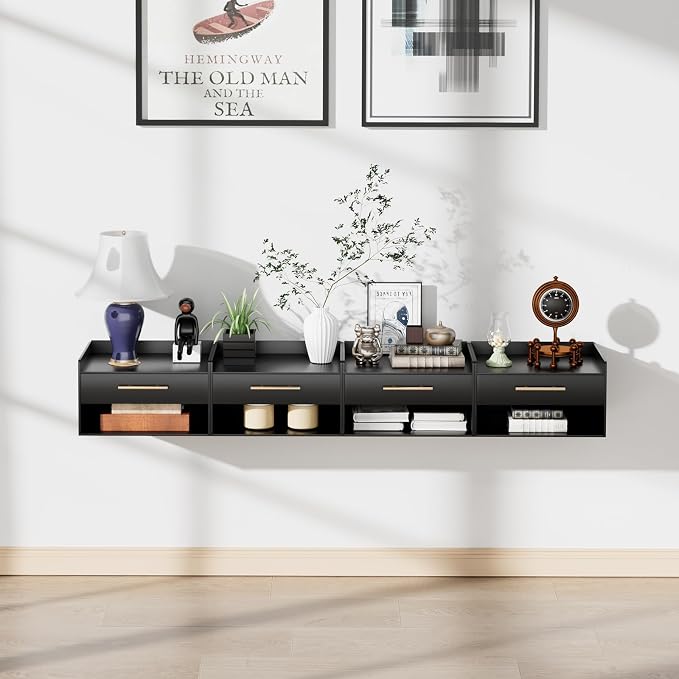 Bamboo Floating Nightstand - Image 6