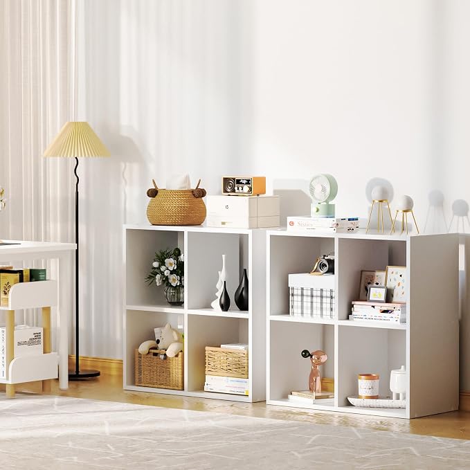 COMHOMA 4 Wood Cube Storage Organizer - Image 8