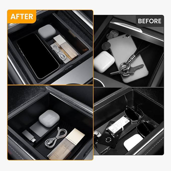 3PCS Center Console Organizer Tray - Image 3
