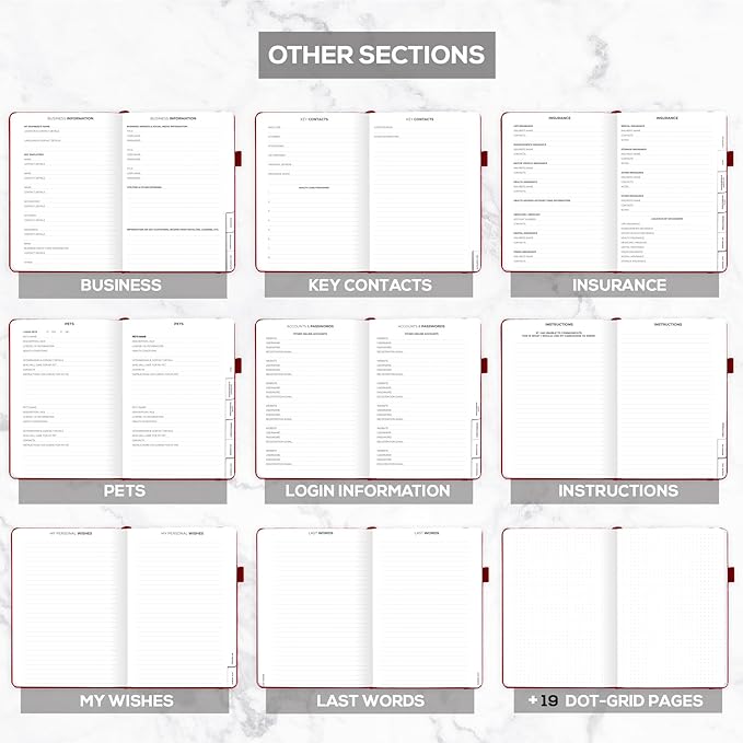 Clever Fox Large End of Life Planner – Guided Final Arrangements Organizer - Image 6
