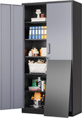 SISESOL Wide & Deep Metal Storage Cabinet by SISESOL