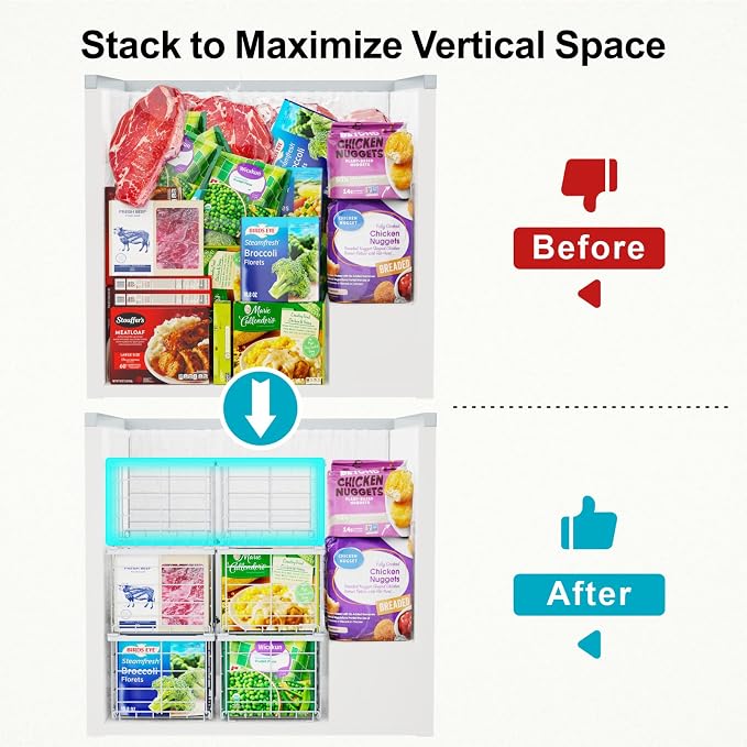 iSPECLE Deep Freezer Organizer Bins - Image 2