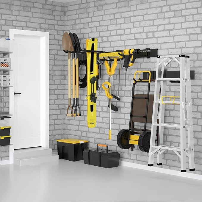 64 Inches Garage Storage, UUP Garage Organization Wall Mount Garden Tool - Image 8