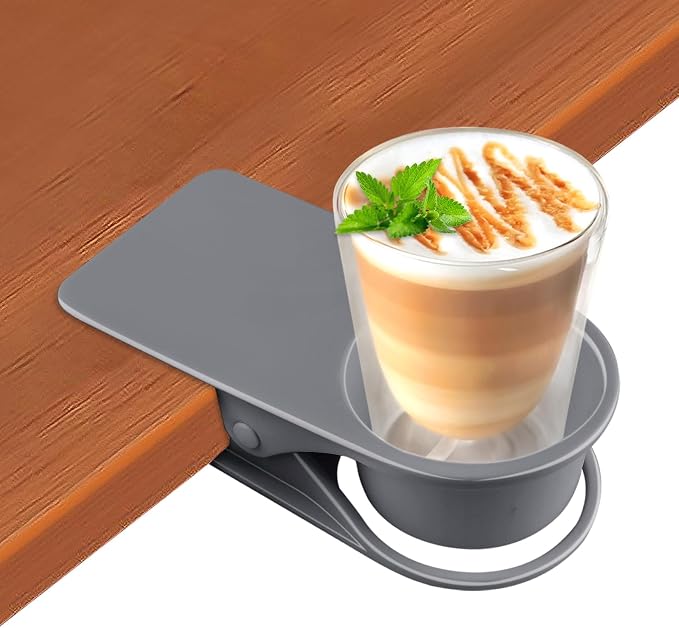 1PCS Drinking Cup Holder, Kalolary Desk Bottle Cup Stand DIY Glass Clamp by Kalolary