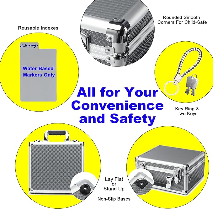 Multi color Card Storage Hard Case, Sports Card Collection Boxes, Trading Cards - Image 6