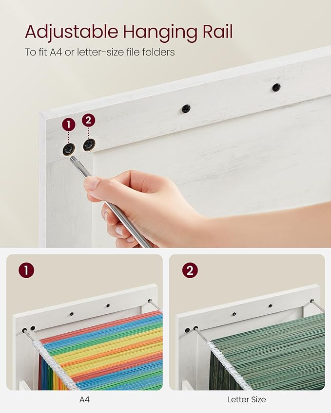 VASAGLE Lateral File Cabinet, Filing Cabinet - Image 5
