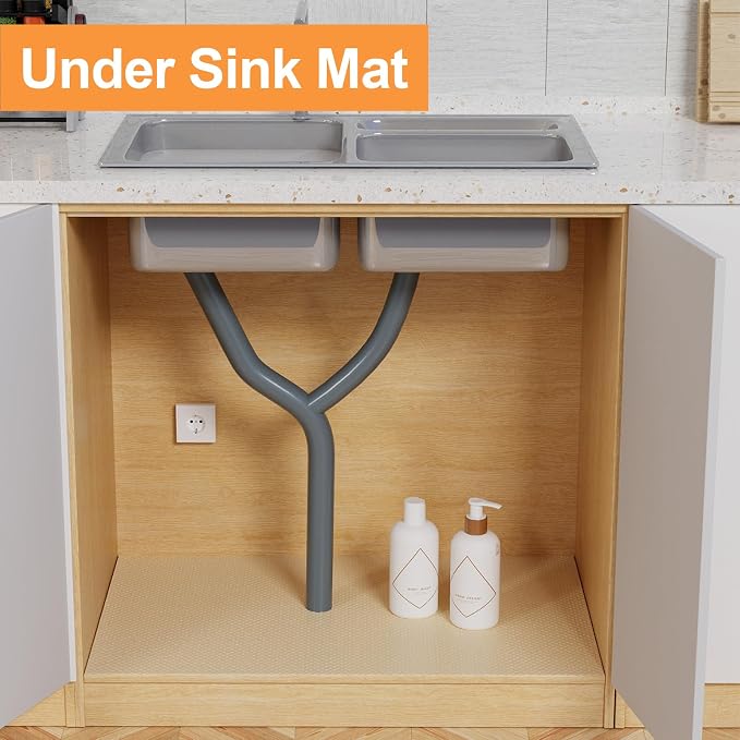 Cabinet Shelf Liner Waterproof Khaki - Image 3
