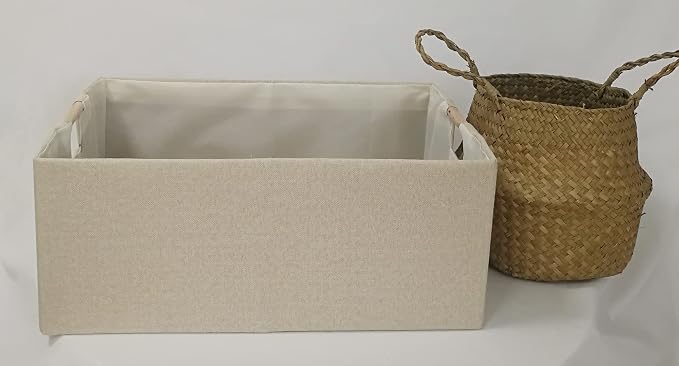 Storage Bin for Shelves Rectangle Closet Baskets Foldable Box - Image 3