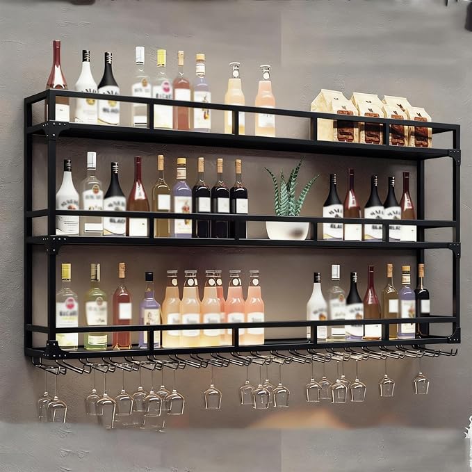 70.8in Wall Mounted Wine Rack, Wine Rack Wall Mounted - Image 6