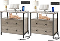 27 inch Wide Night Stand Set 2 by Edbuosy