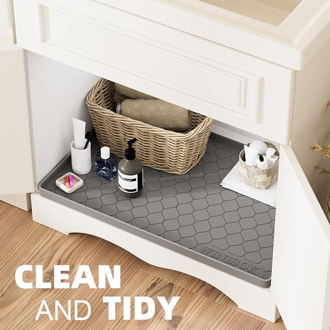 Silicone Under Sink Mat 25" x 22", kitchen Essentials and Gadgets, Shelf liner - Image 4