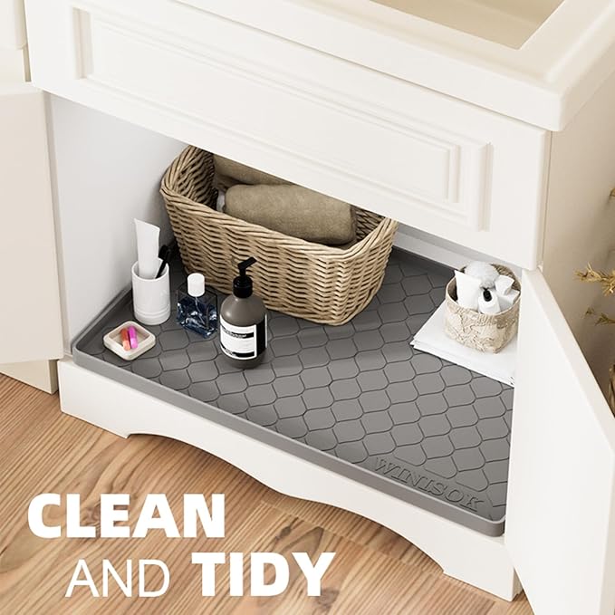 Silicone Under Sink Mat 40" x 19", kitchen Essentials and Gadgets, Shelf liner - Image 4