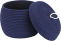 Sea Team Round Cotton Rope Storage Basket by SeaTeam