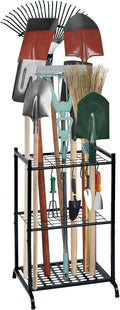 Garden Tool Organizer with Storage Hooks, Yard Tool Tower Rack by RANXFLOAT