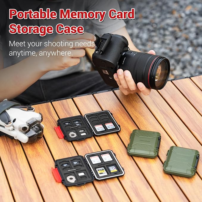 22 Slots SD MicroSD Memory Card Case, IP67 Waterproof Anti-Shock Memory Card - Image 7