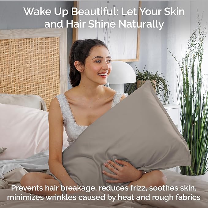 Pillow Cases King Size Set of 2 Pillowcases 100% Viscose from Bamboo Cooling - Image 5