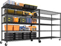 PrimeZone 2 Packs 48" W x 24" D x 81" H Heavy Duty Wire Storage Shelves by PrimeZone