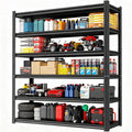 Storage Shelves, Garage Metal Shelving Unit, Adjustable, Double-Layer Column by Beaunatixx
