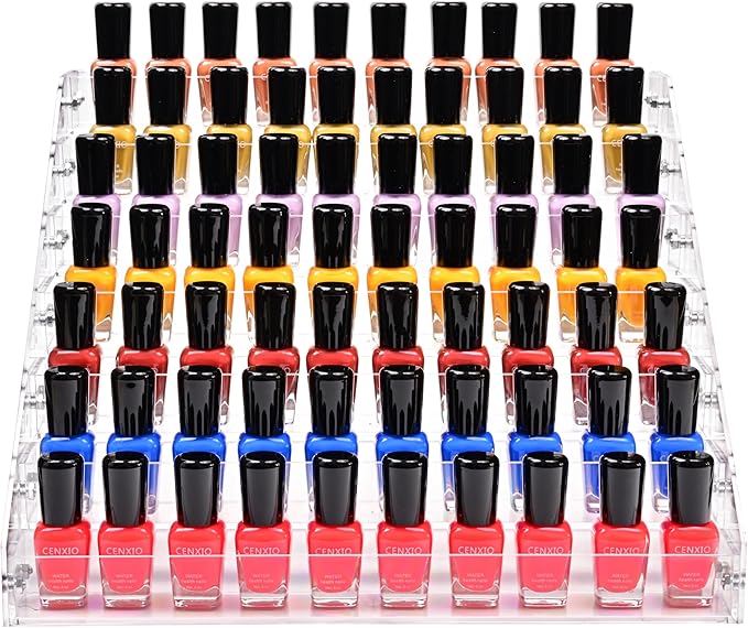 Kingtaily 7 Tiers Layers Organizer Rack Stand Holder Large Capacity Acrylic - Image 2