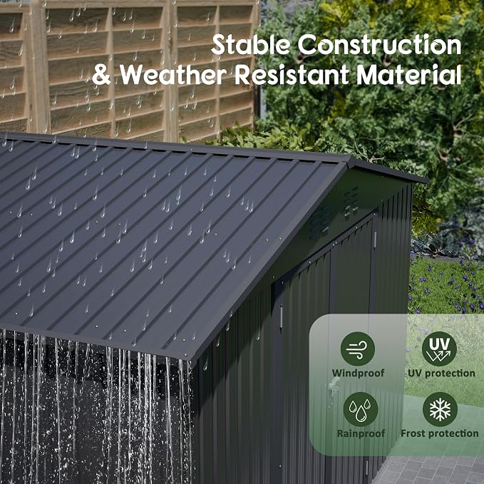10x8 FT Outdoor Storage Shed - Image 4