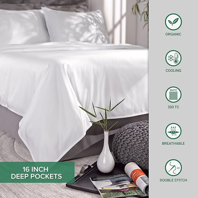 King Pillowcases by Pure Bamboo, Genuine 100% Organic Viscose Derived from - Image 7