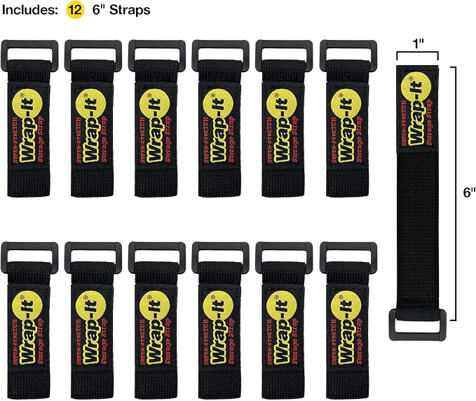Super-Stretch Wrap-It Storage Straps, Hose Strap, Cable Straps, Tool Strap - Image 3