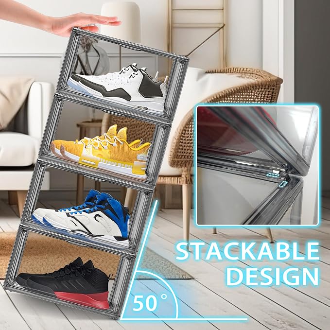 1 Pack Shoe Organizers Storage Boxes - Image 5