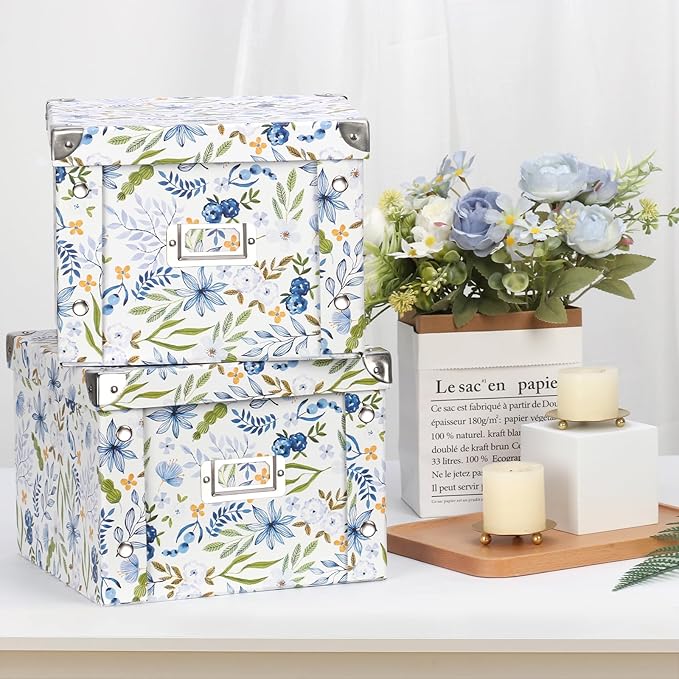 2 Pack Collapsible Greeting Card Storage Box Organizer - Image 6