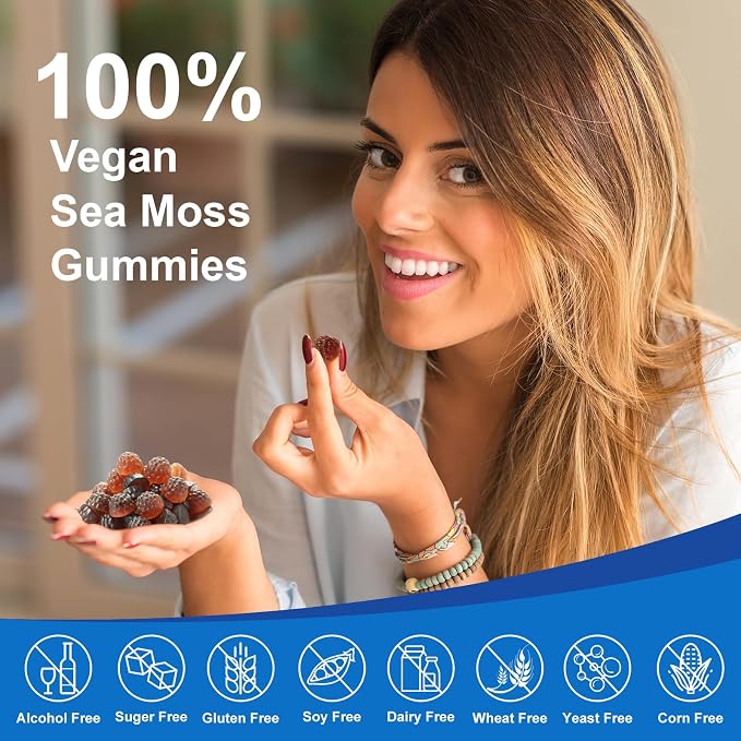 Vegan Ashwagandha Sea Moss Gummies - Image 3