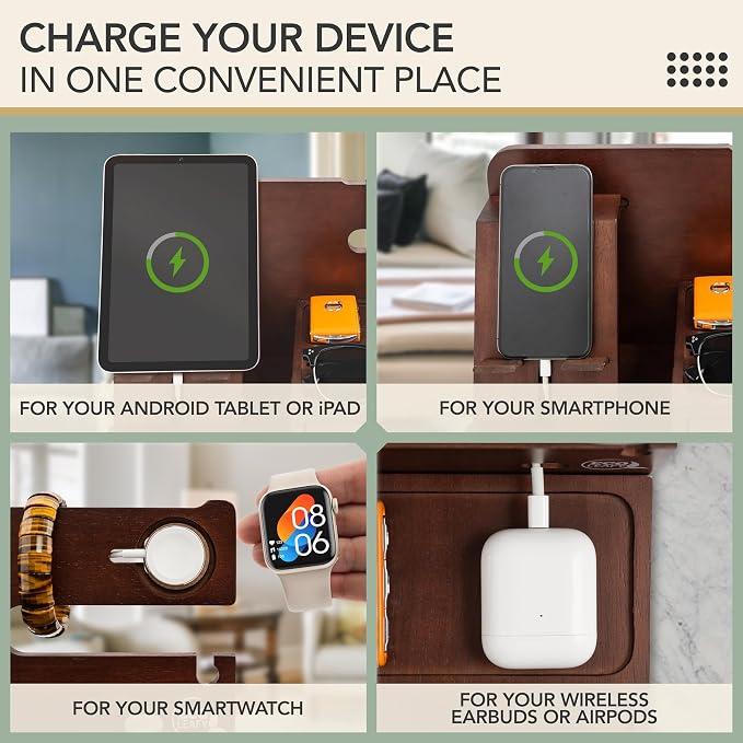 Nightstand Organizer- Bedside Docking Station - Image 5