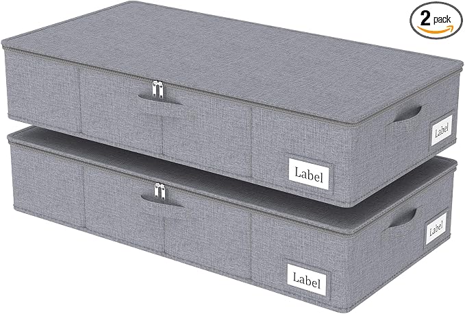 Yawinhe Foldable Underbed Storage Bags, Containers Bin by Yawinhe