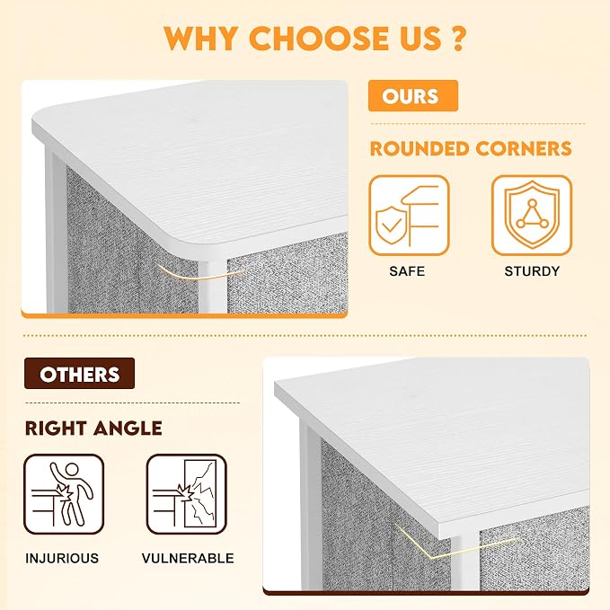 Curved Profile Dresser for Bedroom, Chest of Drawers, 5 Storage Drawers - Image 4