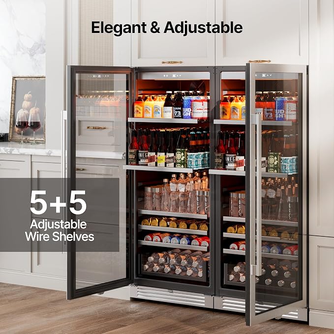 Ca'Lefort Beverage-Refrigerator 48 Inch, Tall Beverage Fridge Cellars Large Bar - Image 4