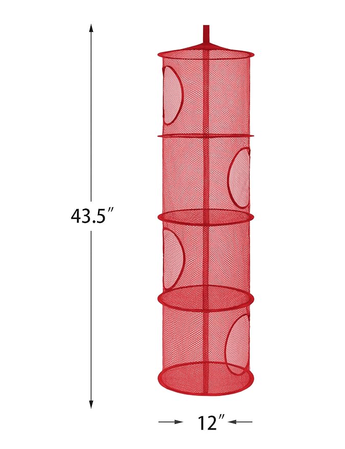 Libeder Stuffed Animal Storage Mesh Hanging Storage Space Saver Bags Organizer - Image 5