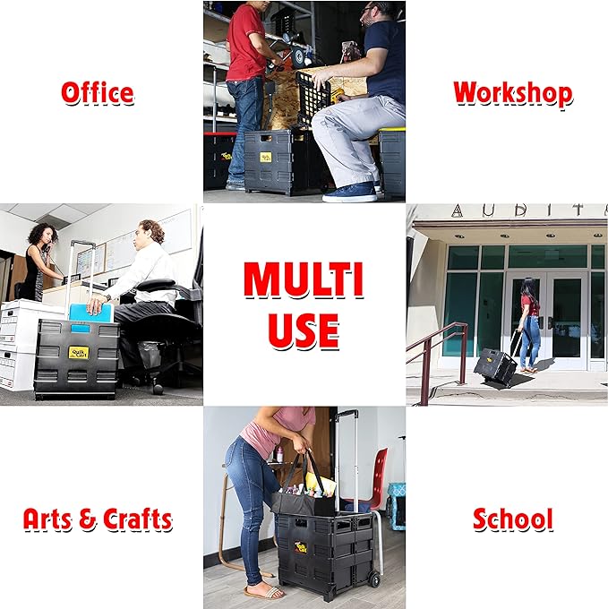 dbest products Quik Cart without Lid Travel Portable Mobile Storage Collapsible - Image 4
