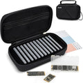 EVA PU M.2 SSD Holder with 12 Clear M.2 NVMe Cases by Kiorafoto
