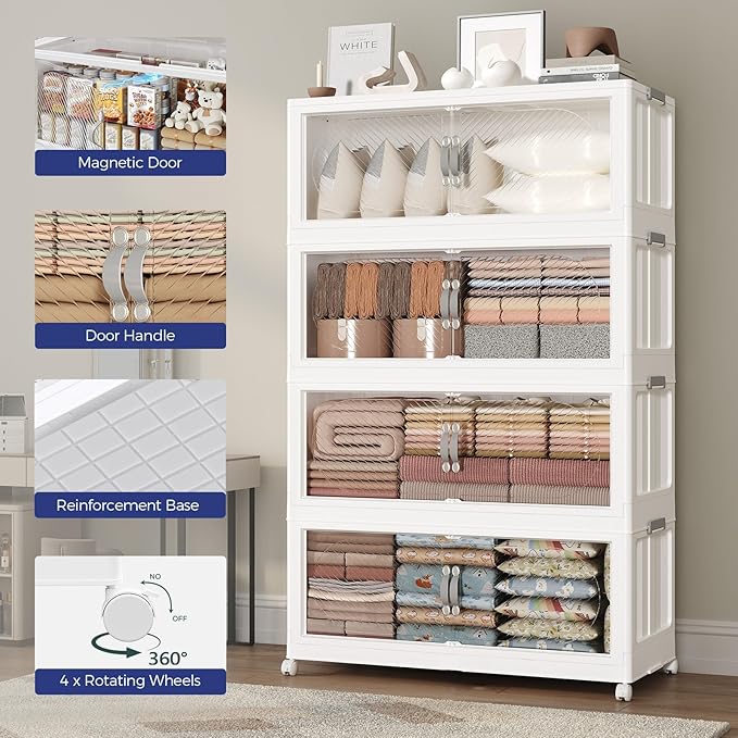 480QT Extra Large Stackable Storage Bins - Image 7