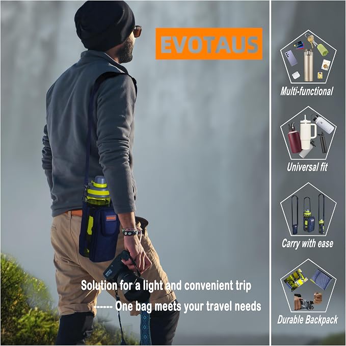 Water Bottle Holder with Strap - Image 7