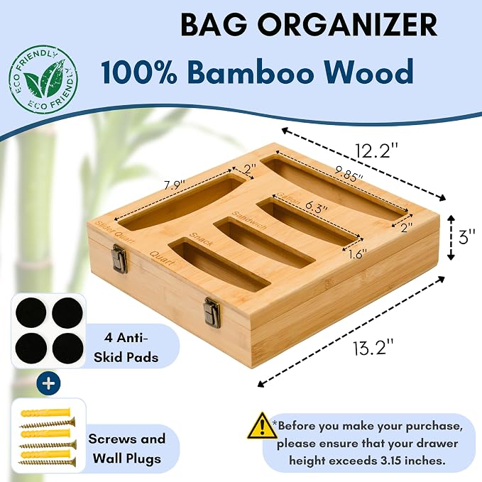 Storage Bag Holder, Baggie Organizer - Image 2