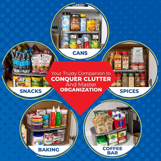 Mighty Susan Kitchen Organizer for Canned Goods: 2-Tiered Robust Turntable - Image 6