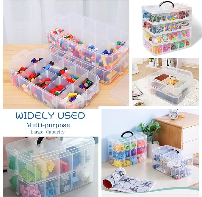 4-Tier Stackable Storage Container Box - Image 4