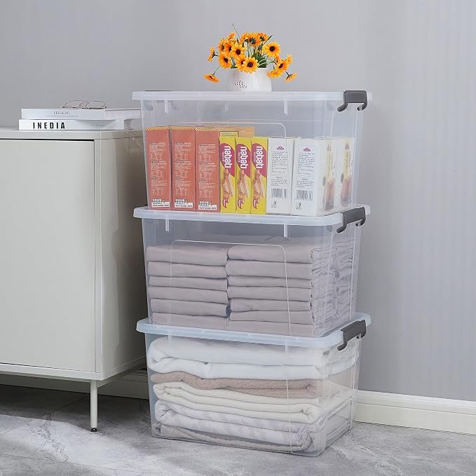 Citylife 44.4 QT Plastic Storage Bins - Image 2