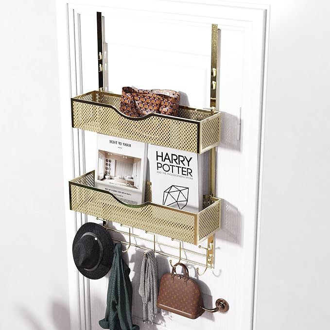 BRENNHOLZ Over The Door Hooks Organizer, Coat Rack by BLENNHOLZ