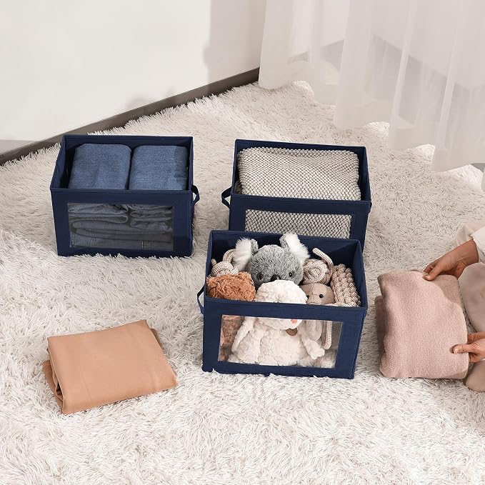 Foldable Storage Boxes with Clear Window - Image 6