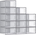 SONGMICS Shoe Boxes, Stackable Clear Plastic Boxes by SONGMICSbySONGMICSHOME