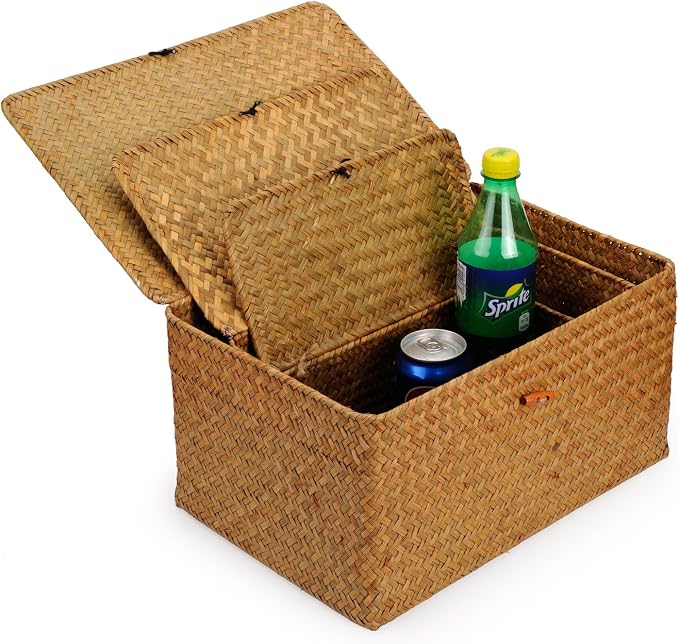 DOKOT Woven Wicker Storage Bins - Image 3